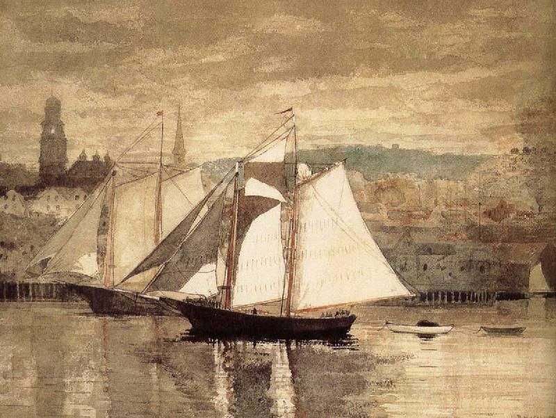Winslow Homer Glastre Bay Yacht